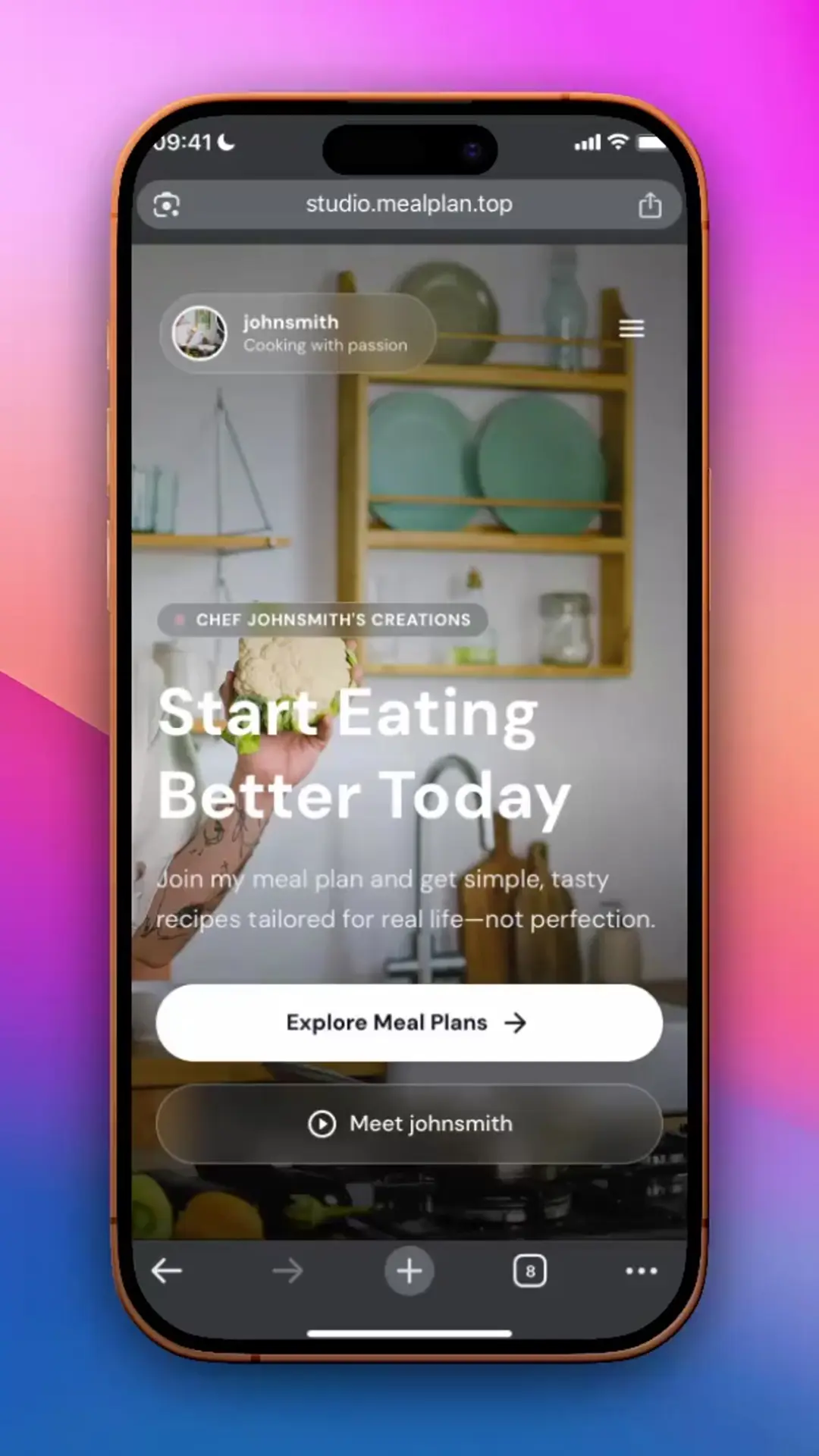 Web MealPlan.top Consumer